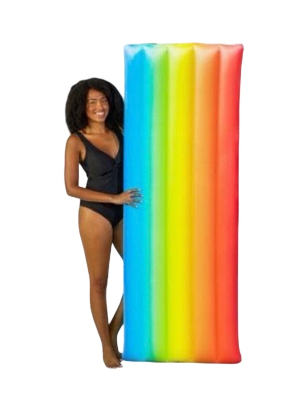 Pool Candy 74" Rainbow Haze Deluxe Light-Up Pool Raft
